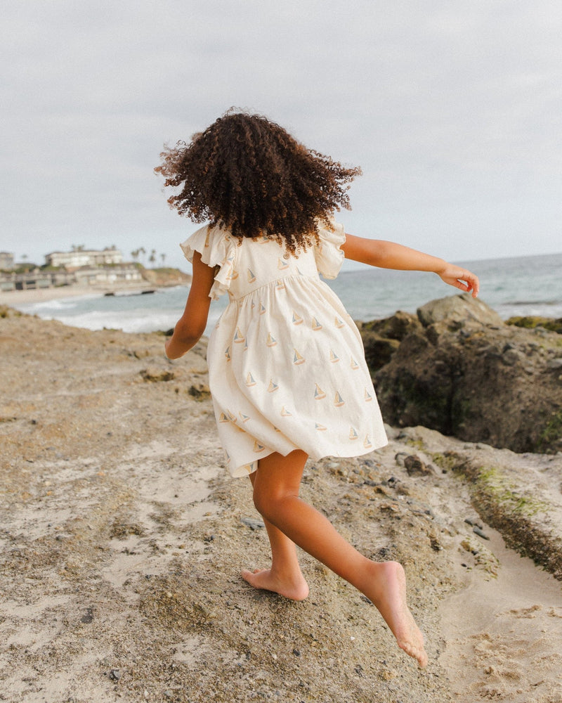 Mariposa Dress || Sailboats, MINI DRESS, Rylee + Cru - All The Little Bows