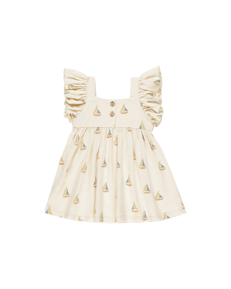 Mariposa Dress || Sailboats, MINI DRESS, Rylee + Cru - All The Little Bows