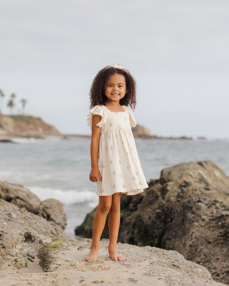 Mariposa Dress || Sailboats, MINI DRESS, Rylee + Cru - All The Little Bows