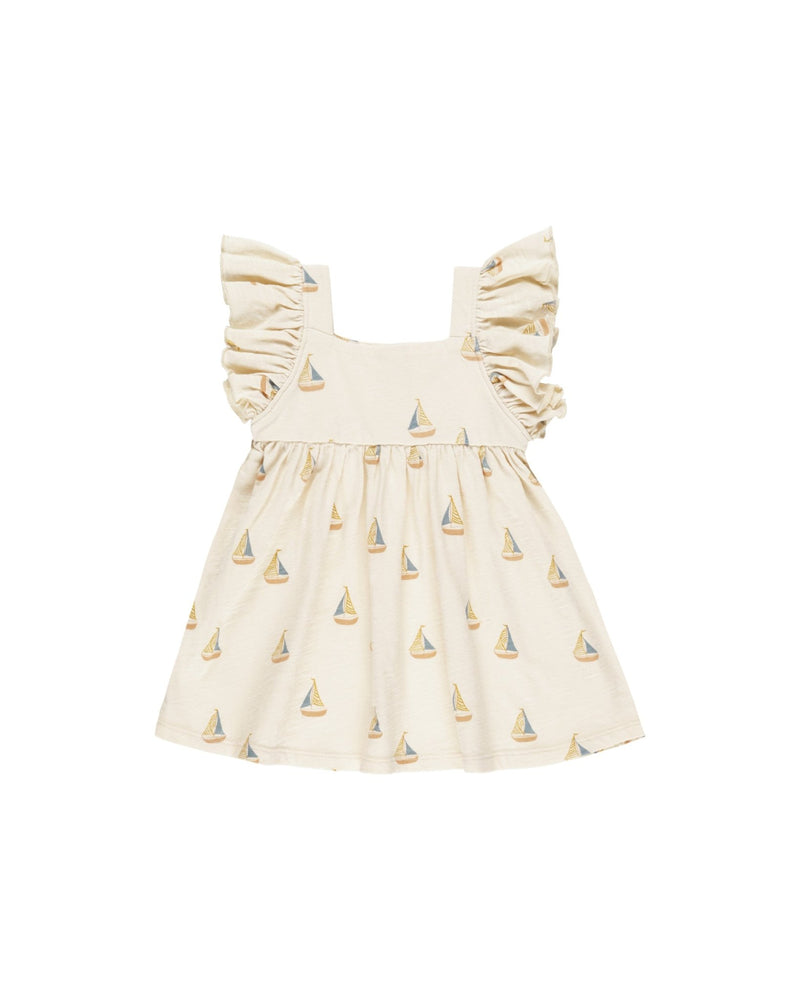 Mariposa Dress || Sailboats, MINI DRESS, Rylee + Cru - All The Little Bows