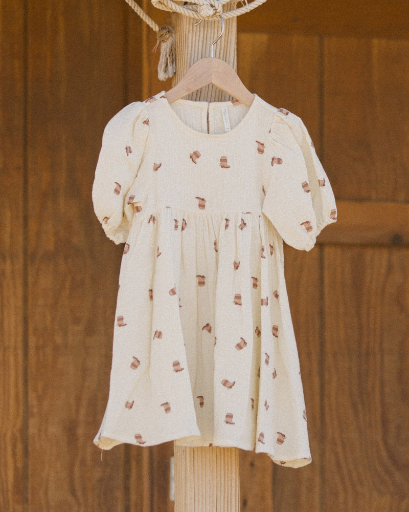 Marley Dress || Boots, Baby / Toddler Girls Dress, Rylee + Cru - All The Little Bows