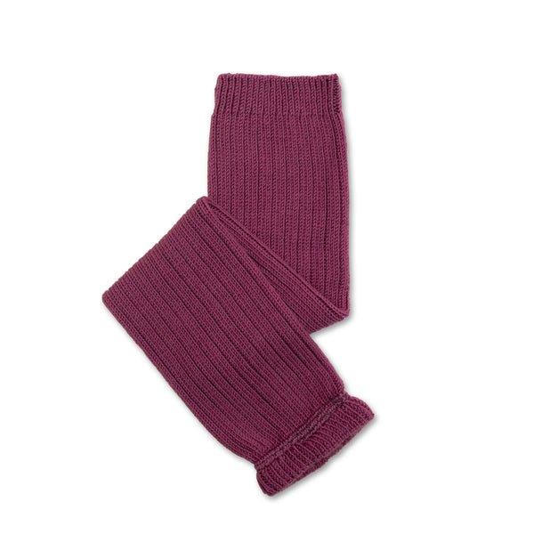 Hélène Ribbed Merino Wool Leg Warmers | Raisin Rose