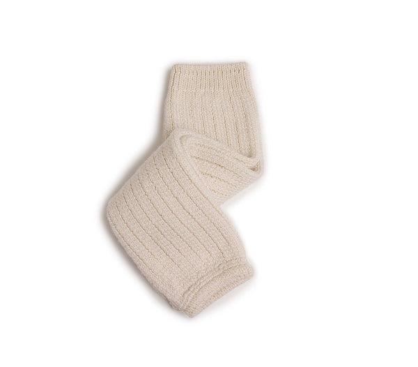 Marie - Hélène Glitter Ribbed Merino Wool Leg Warmers | Doux Agneaux, Leg Warmers, Collégien - All The Little Bows