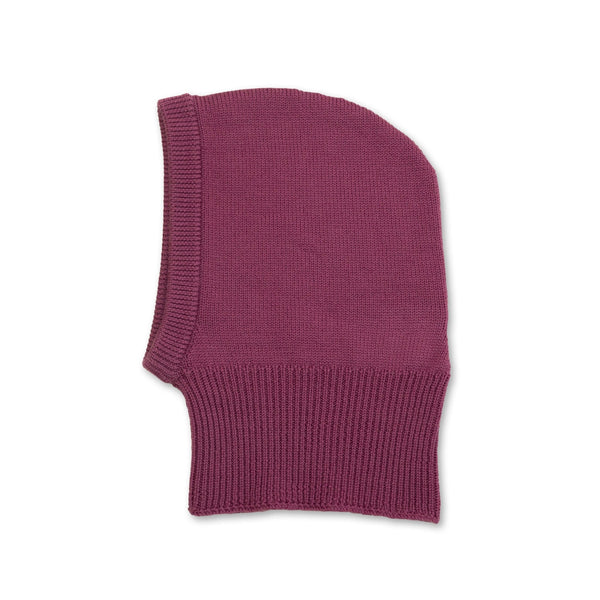 Eden Merino Wool Balaclava Hood | Raisin Rose, Winter Hood, Collégien - All The Little Bows