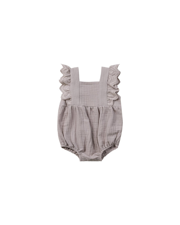 Naomi Romper || Lavender, Baby Girl Romper, Quincy Mae - All The Little Bows