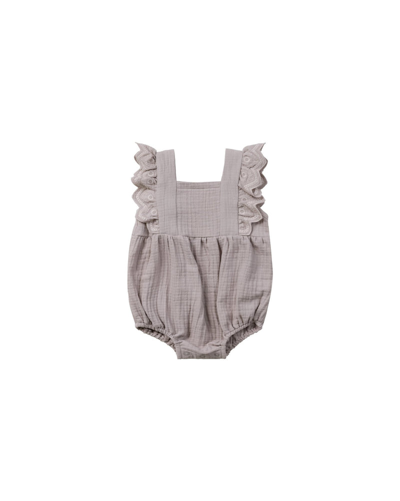 Naomi Romper || Lavender, Baby Girl Romper, Quincy Mae - All The Little Bows