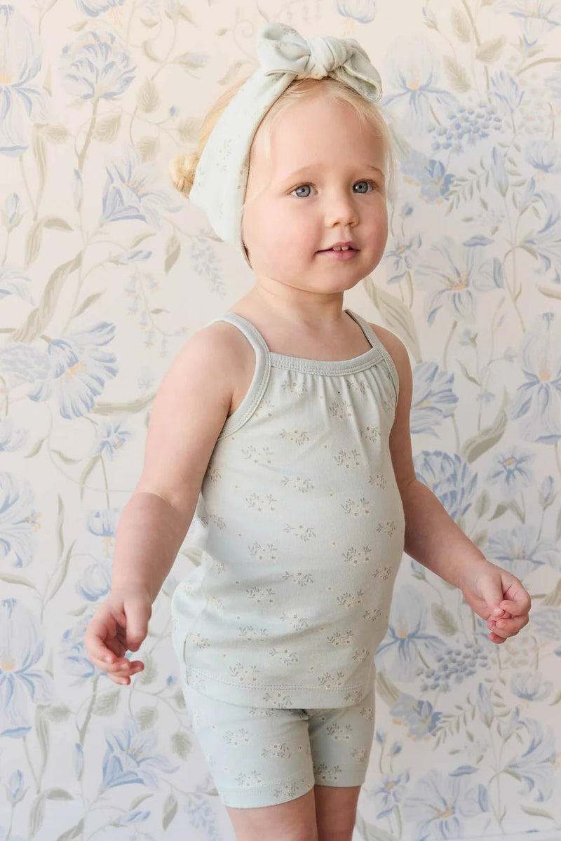 Organic Cotton Casey Top - Rose Floral Smoke, Girls Top, Jamie Kay - All The Little Bows