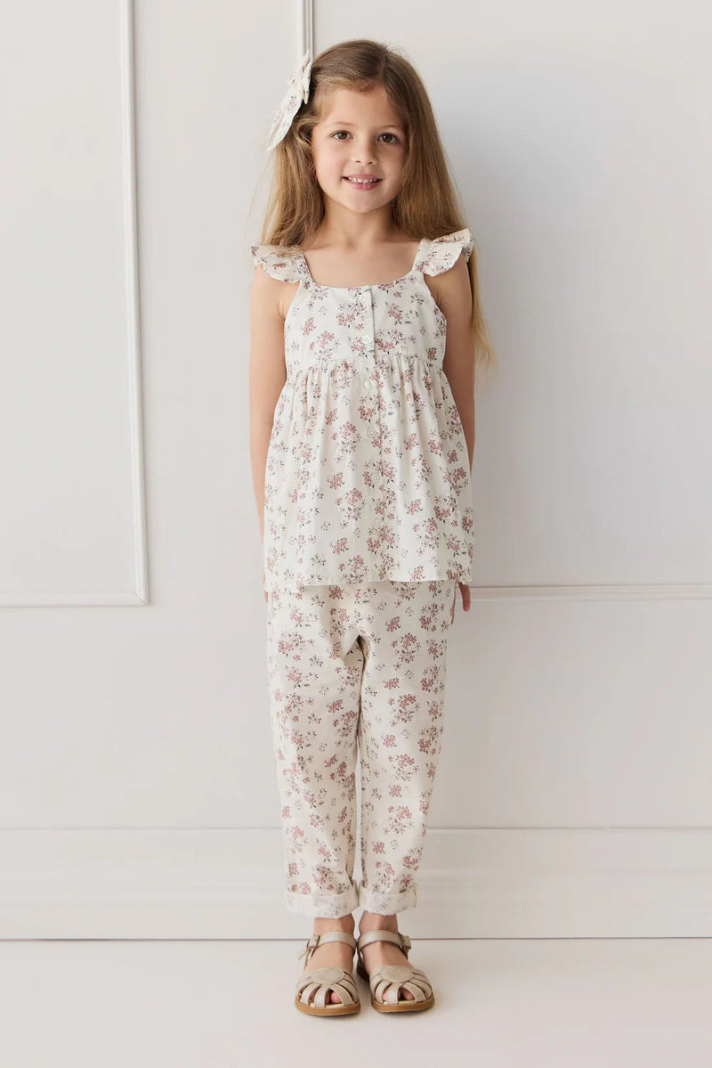 Organic Cotton Elodie Pant - Selena Blush, , Jamie Kay - All The Little Bows