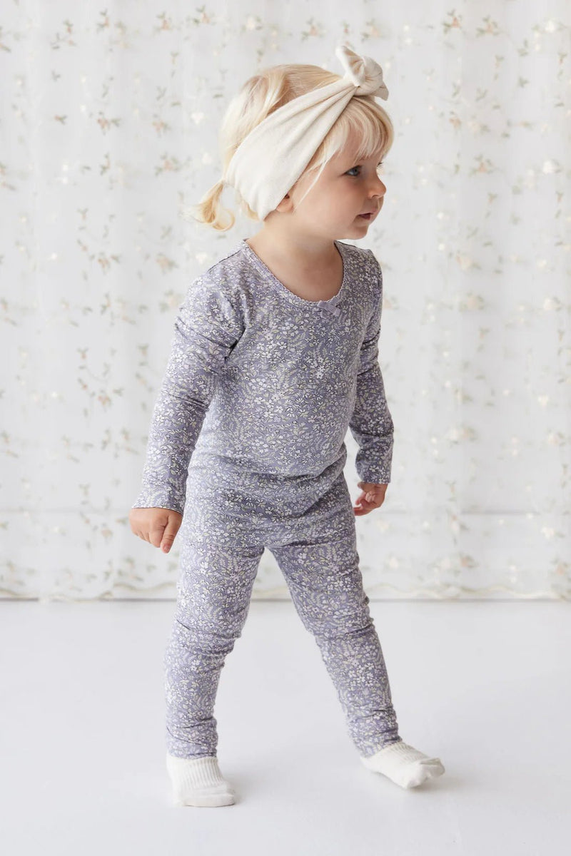 Organic Cotton Everyday Legging - April Lilac, , Jamie Kay - All The Little Bows