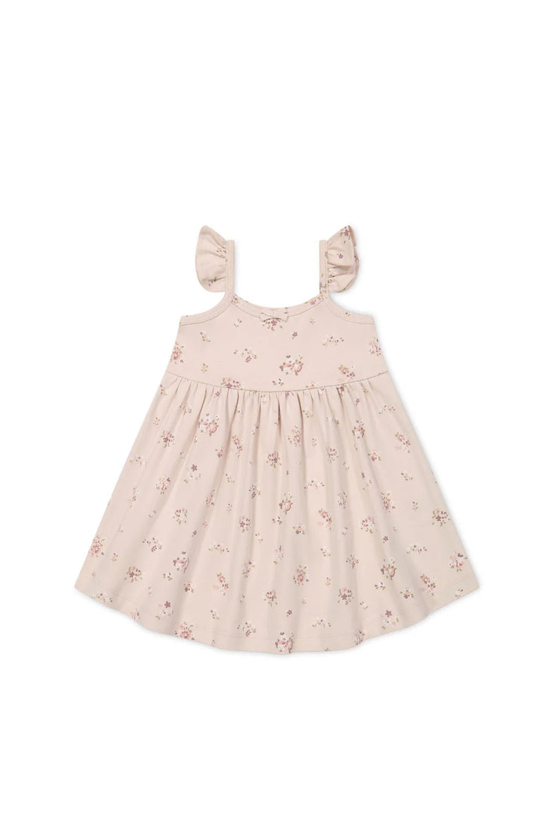 Organic Cotton Gracelyn Dress - Petite Fleur Soft Peony, , Jamie Kay - All The Little Bows