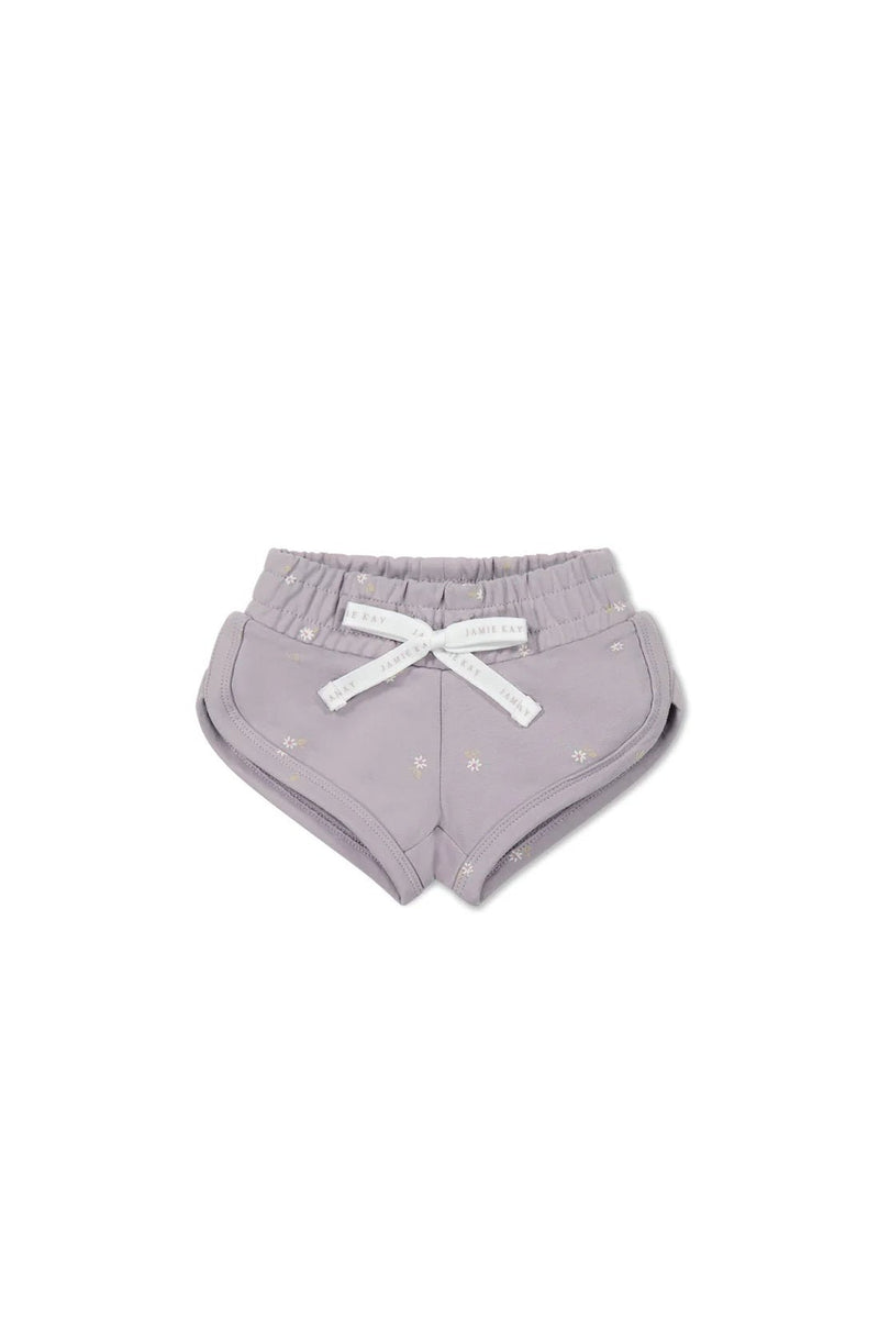 Organic Cotton Ivy Shortie - Annie Ditzy Violet Ice, , Jamie Kay - All The Little Bows