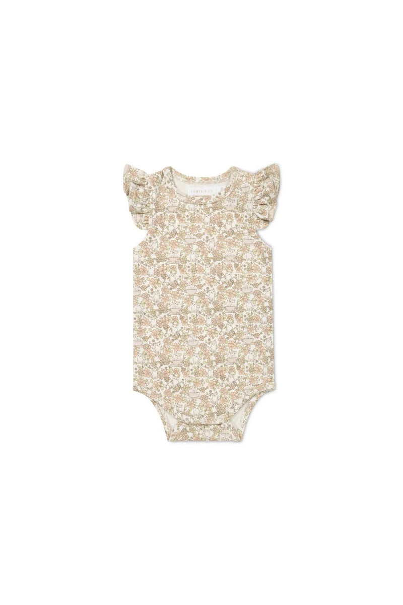 Organic Cotton Maddie Singlet Bodysuit - Kitty Chloe, , Jamie Kay - All The Little Bows