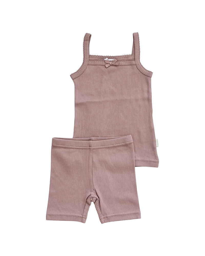 Organic Cotton Modal Elisa Bike Short - Mauve Shadow, , Jamie Kay - All The Little Bows