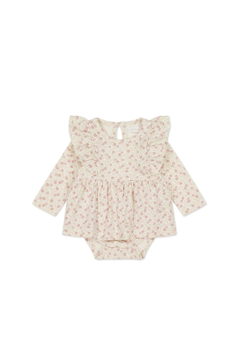 Organic Cotton Vivienne Playsuit - Emmy Egret, , Jamie Kay - All The Little Bows