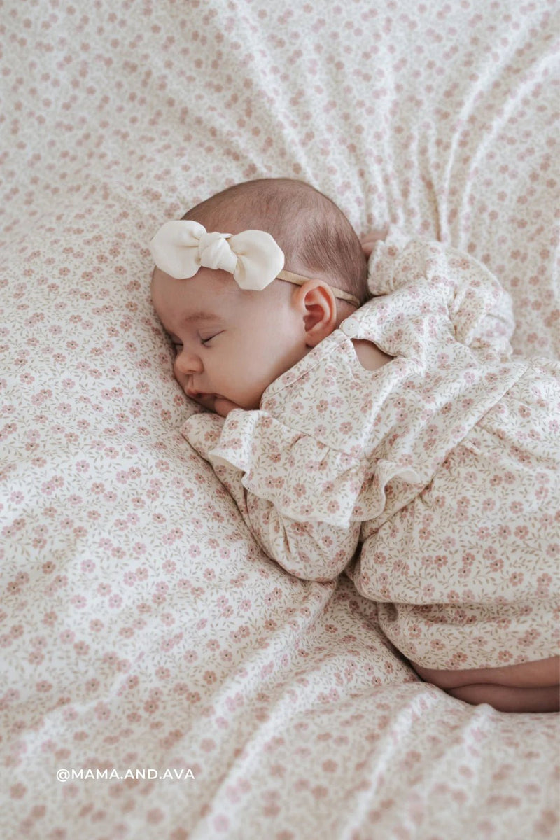 Organic Cotton Vivienne Playsuit - Emmy Egret, , Jamie Kay - All The Little Bows