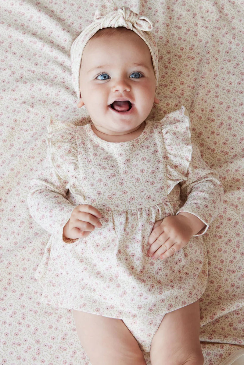 Organic Cotton Vivienne Playsuit - Emmy Egret, , Jamie Kay - All The Little Bows