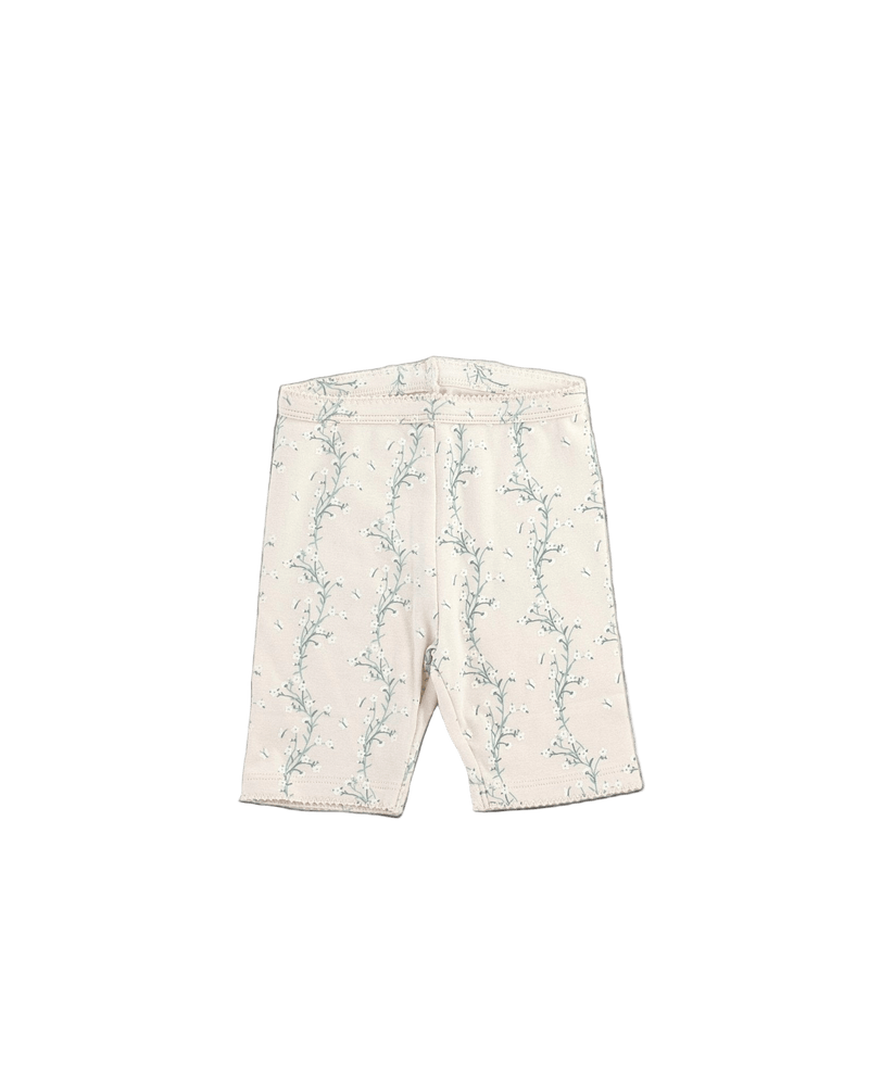 Pima Bike Short || Linen Trellis, Baby/Toddler Girls Clothing, Iver & Isla - All The Little Bows
