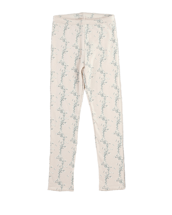 Pima Legging || Linen Trellis, Baby/Toddler Girls Clothing, Iver & Isla - All The Little Bows