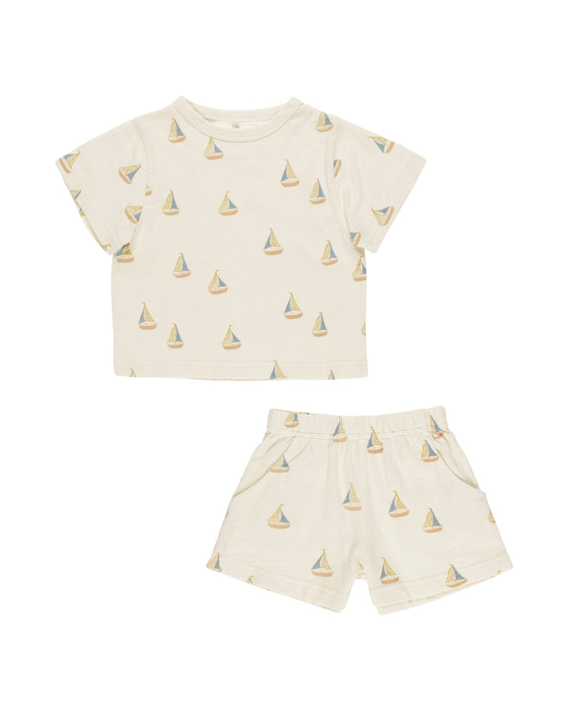 Play Set || Sailboats, TOP & SHORT, Rylee + Cru - All The Little Bows