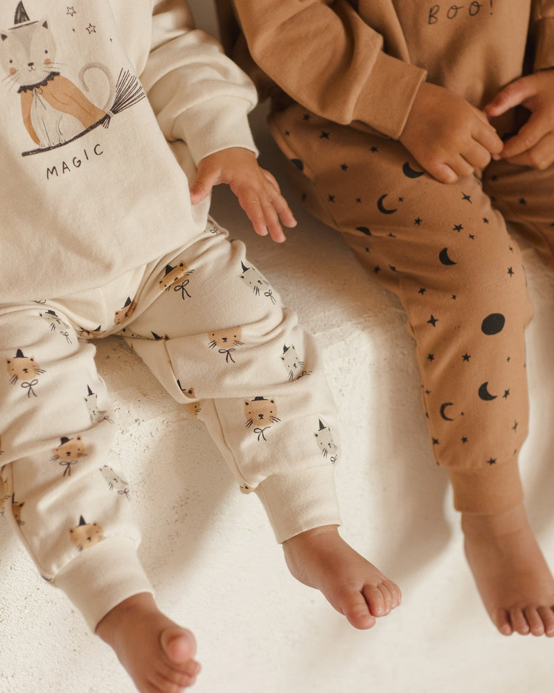 Relaxed Fleece Sweatpant || Cats, Baby / Toddler Pant, Quincy Mae - All The Little Bows