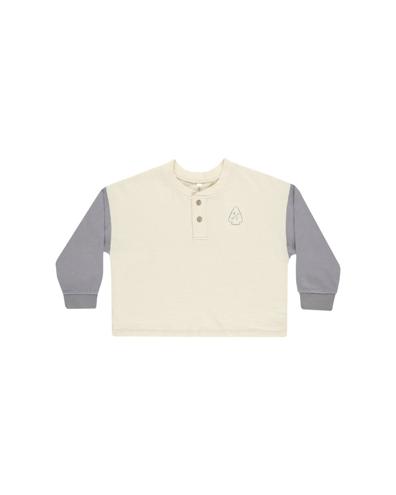 Relaxed Long Sleeve Henley || Explore, Boys T-Shirt, Rylee + Cru - All The Little Bows