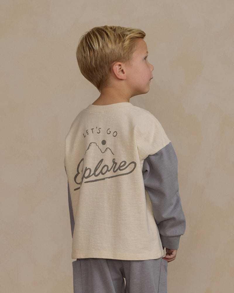 Relaxed Long Sleeve Henley || Explore, Boys T-Shirt, Rylee + Cru - All The Little Bows