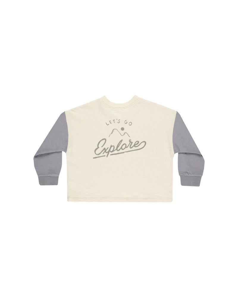Relaxed Long Sleeve Henley || Explore, Boys T-Shirt, Rylee + Cru - All The Little Bows