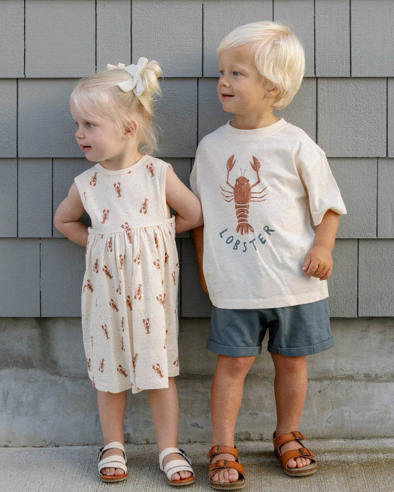 Relaxed Tee || Lobster, Baby / Toddler Top, Rylee + Cru - All The Little Bows