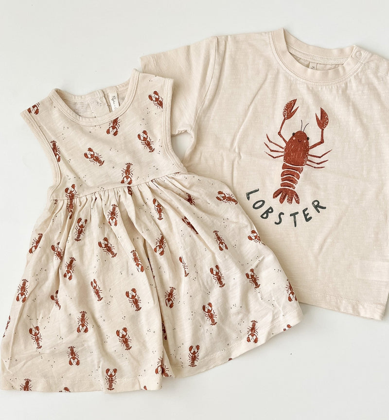 Relaxed Tee || Lobster, Baby / Toddler Top, Rylee + Cru - All The Little Bows
