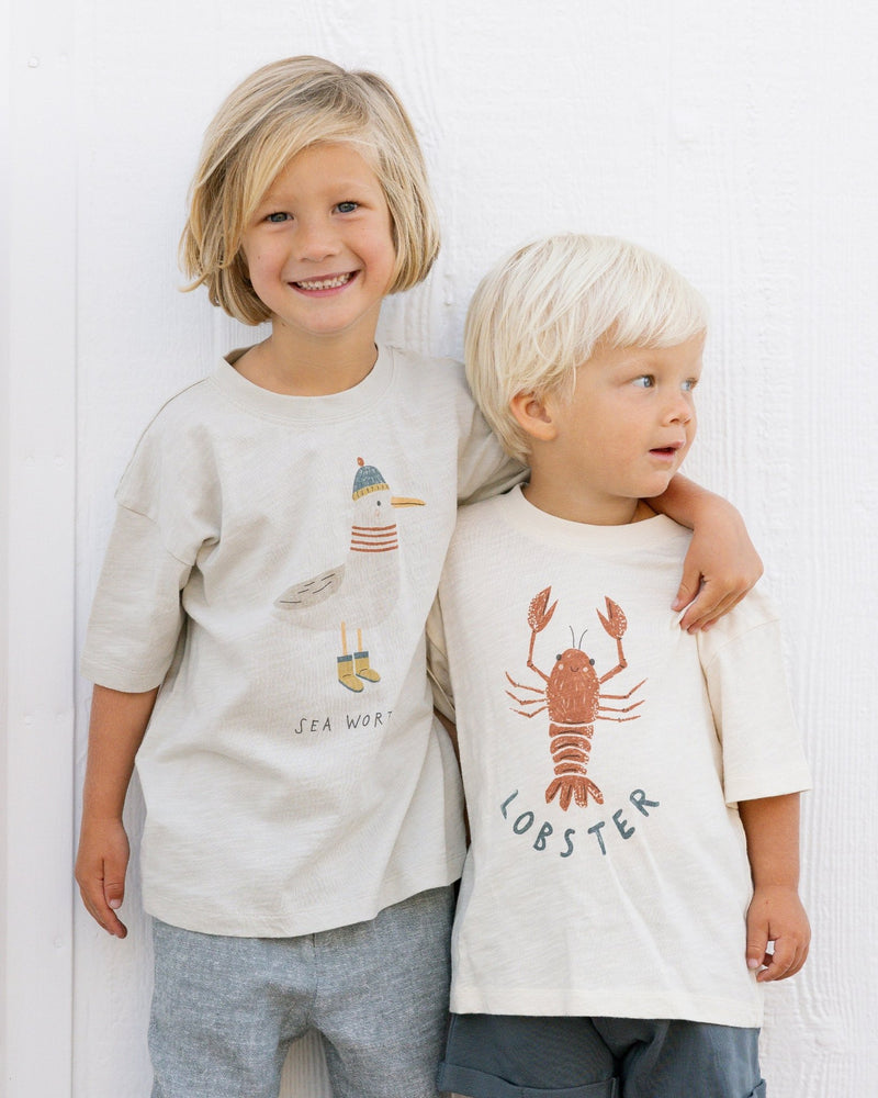 Relaxed Tee || Seagull, Baby / Toddler Top, Rylee + Cru - All The Little Bows
