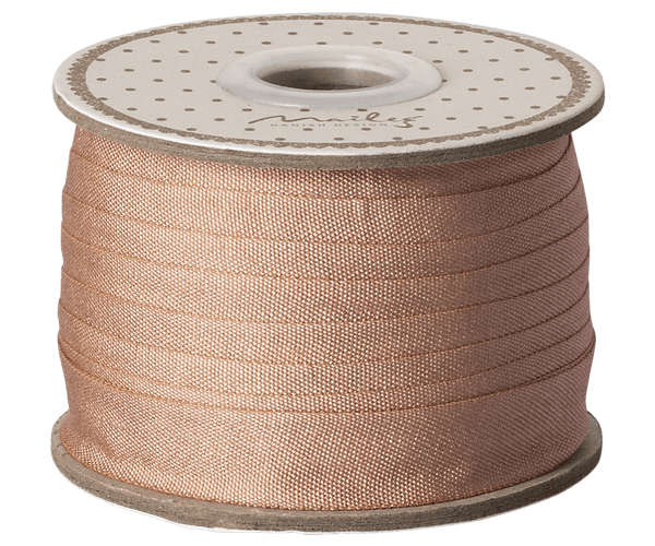 Ribbon, W: 13 mm x L: 10 m - Peach rose, PAPER, Maileg USA - All The Little Bows