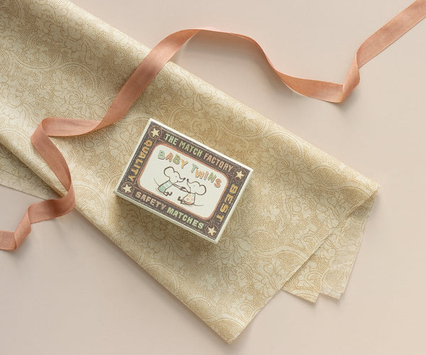 Ribbon, W: 18 mm x L: 10 m - Peach rose, PAPER, Maileg USA - All The Little Bows