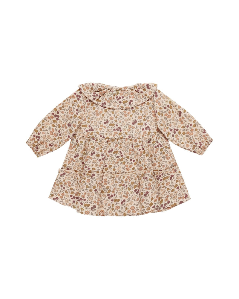 Ruffle Collar Button Dress || Posy, Baby / Toddler Girls Dress, Quincy Mae - All The Little Bows