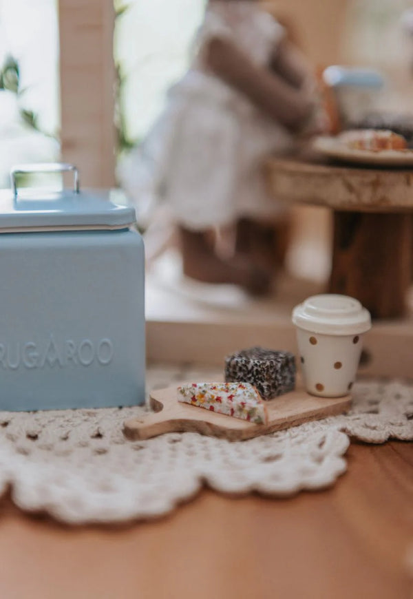 The T'roo-Blue Esky with Lamingtons | Rugaroo Doll Accessories