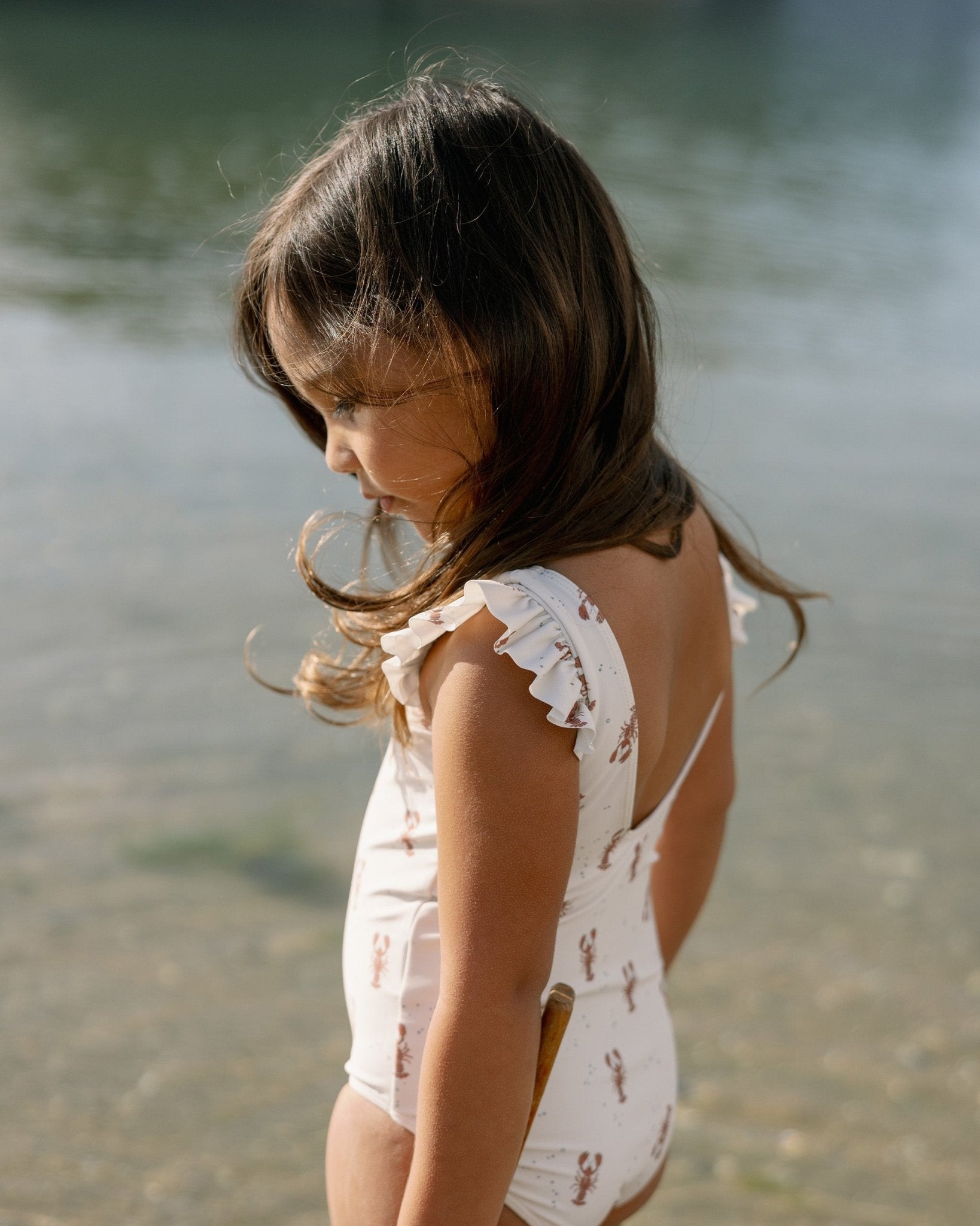 RYLEE + CRU SLEEVELESS ONE-PIECE LOBSTERS