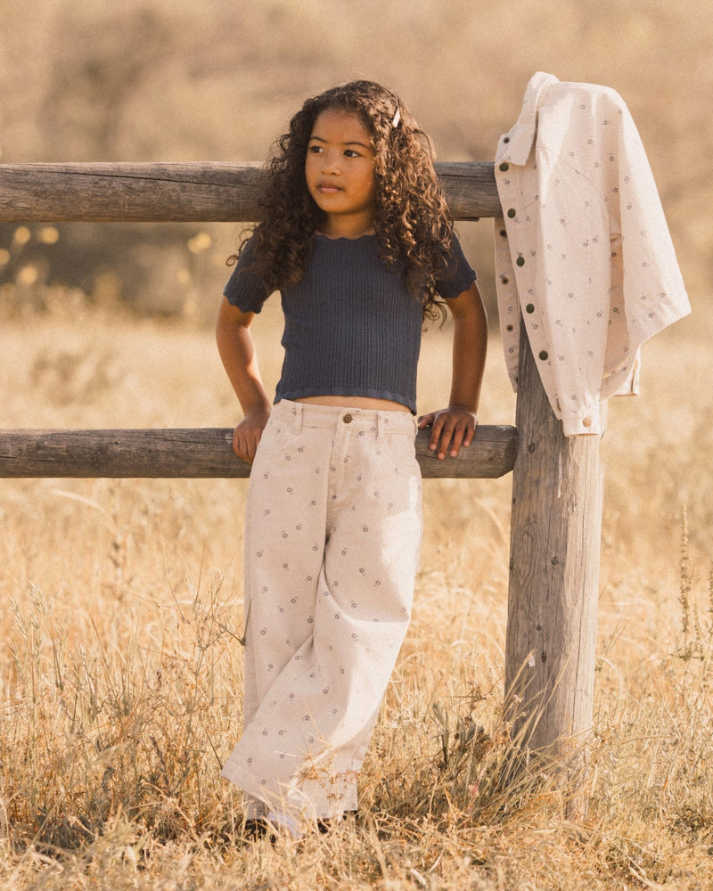 Straight Leg Pant || Blue Daisy, Girls Denim, Rylee + Cru - All The Little Bows