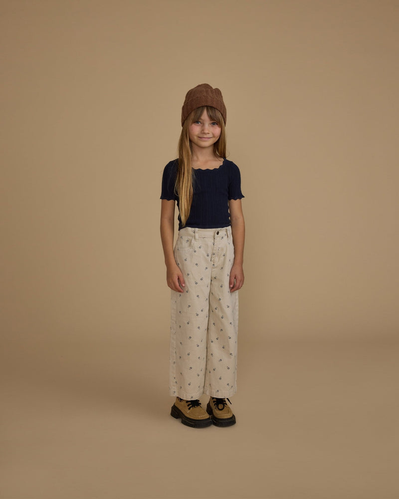 Straight Leg Pant || Blue Daisy, Girls Denim, Rylee + Cru - All The Little Bows