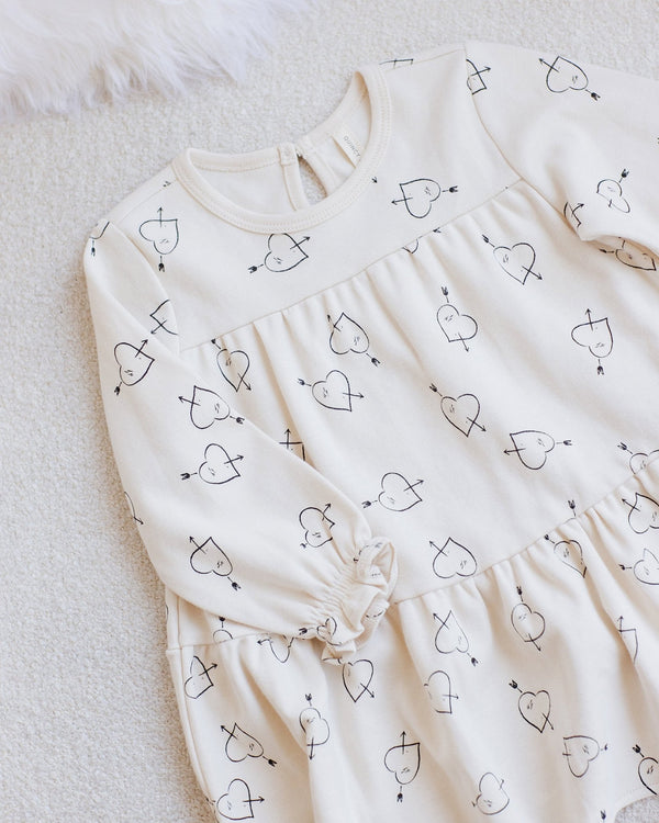 Tiered Jersey Dress || Cupid, Baby / Toddler Girls Dress, Quincy Mae - All The Little Bows