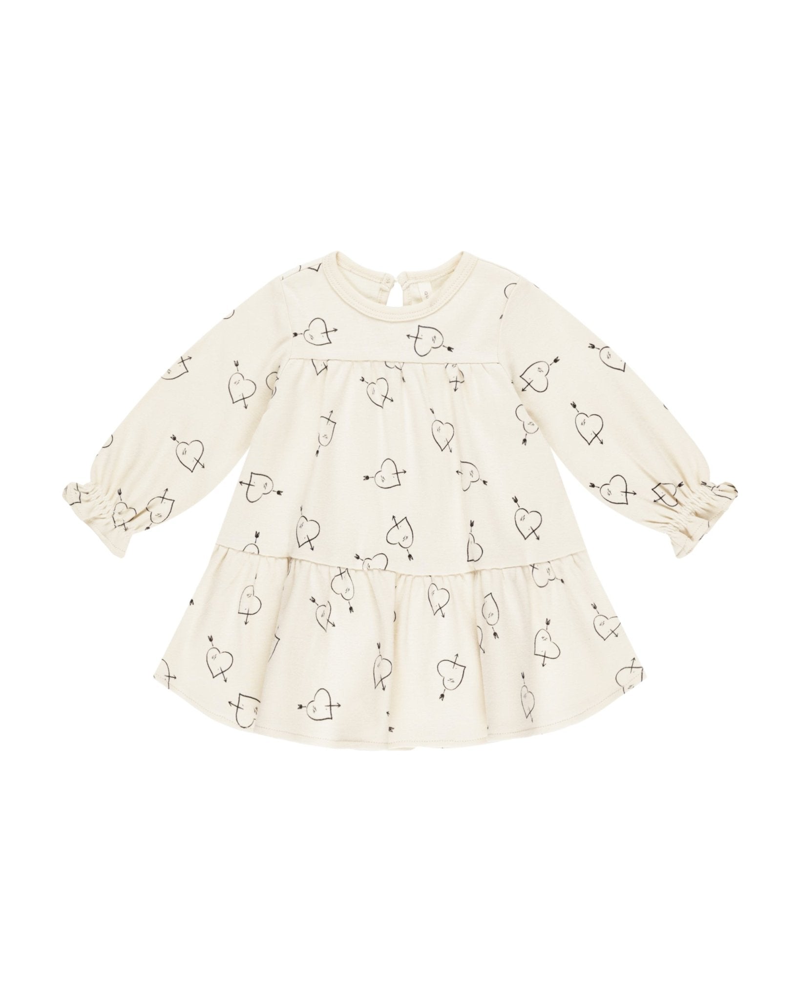 Quincy Mae - Tiered Jersey Dress || Cupid - All The Little Bows 18-24M Quincy Mae - Tiered Jersey Dress || Cupid - All The Little Bows 18-24M