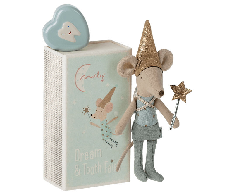 Tooth Fairy Mouse, Blue, TOYS, Maileg USA - All The Little Bows