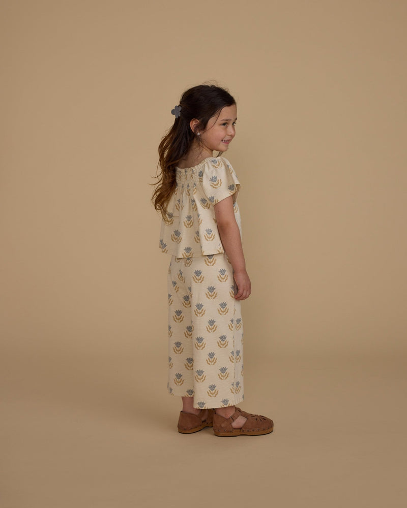 Wide Leg Pant || Flora, Girls Pant, Rylee + Cru - All The Little Bows