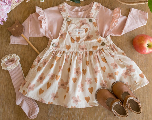 Ruffle Everyday Top || Desert Rose, Girls Knit Top, Wild Wawa - All The Little Bows