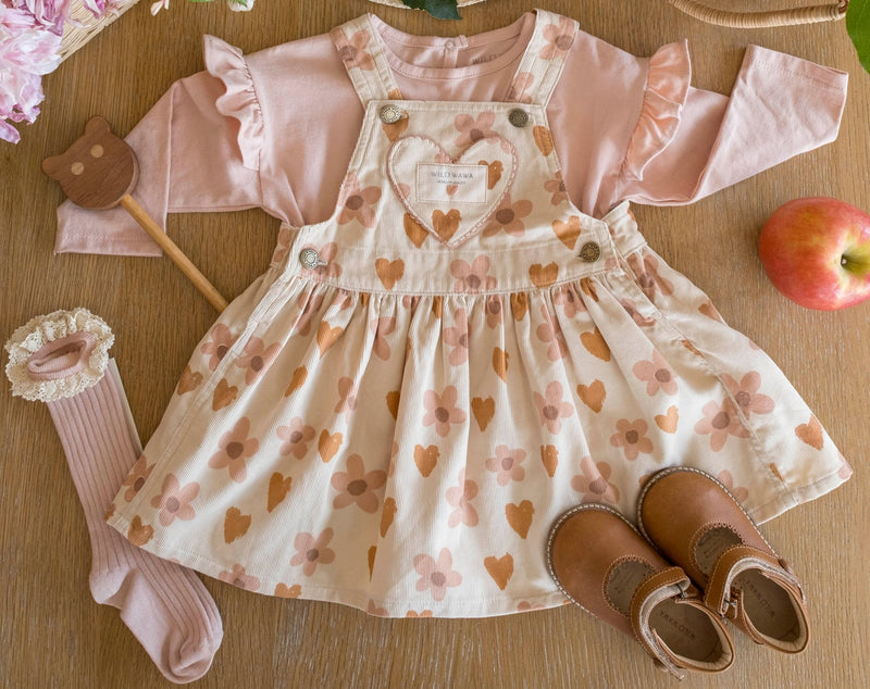 Ruffle Everyday Top || Desert Rose, Girls Knit Top, Wild Wawa - All The Little Bows