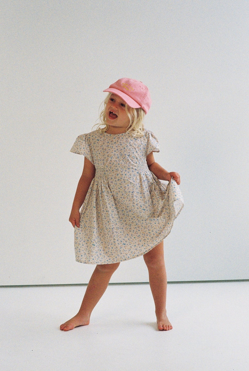 Blossom Dress || Indigo Bloom, , Illoura the Label - All The Little Bows