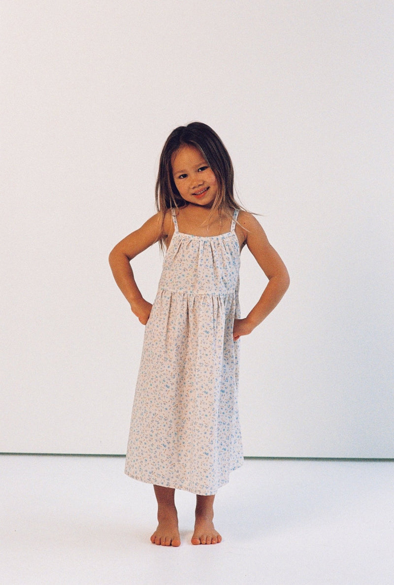Darcy Dress || Indigo Bloom, , Illoura the Label - All The Little Bows