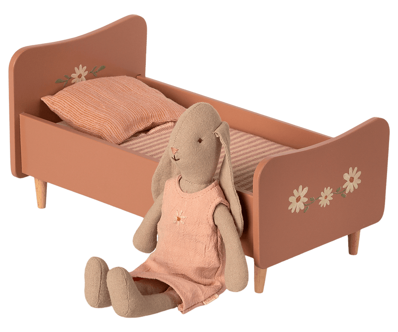 Wooden Bed, Miniature - Rose | All The Little Bows Wooden Bed, Miniature - Rose | All The Little Bows
