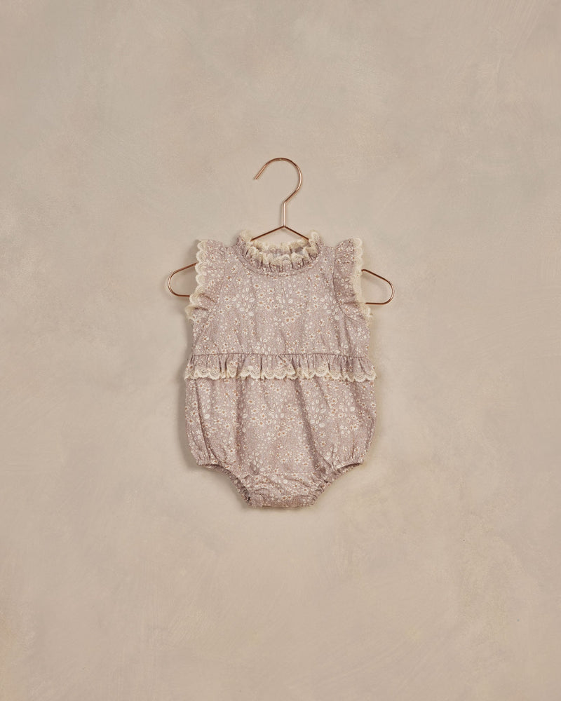 Alice Romper || Lavender Bloom, , Noralee - All The Little Bows