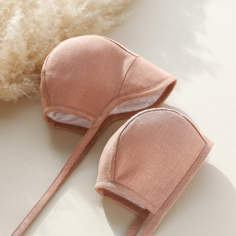 Brimmed Wren Linen Bonnet Cotton-Lined - Briar Baby® - All The Little Bows