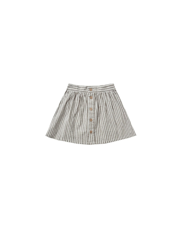 button front mini skirt | railroad stripe, , Rylee + Cru - All The Little Bows
