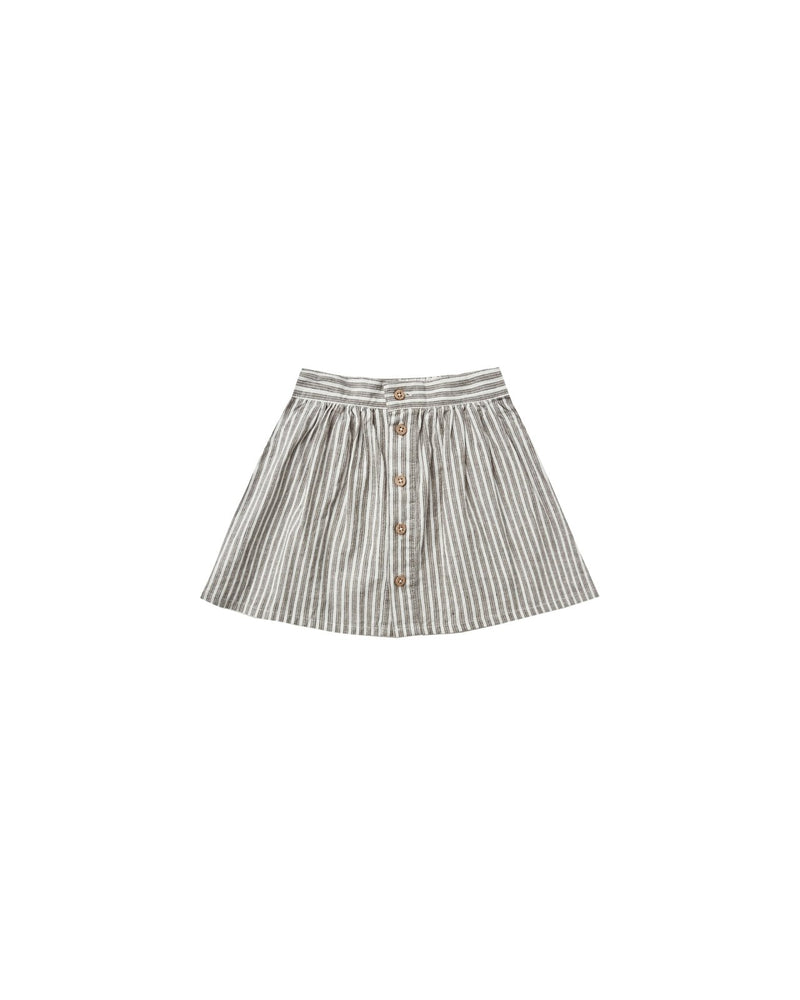 button front mini skirt | railroad stripe - Rylee + Cru - All The Little Bows